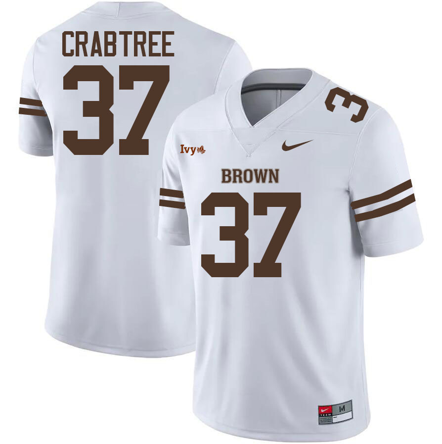 Brown Bears #37 Drew Crabtree College Football Jerseys,Uniforms Stitched-Brown